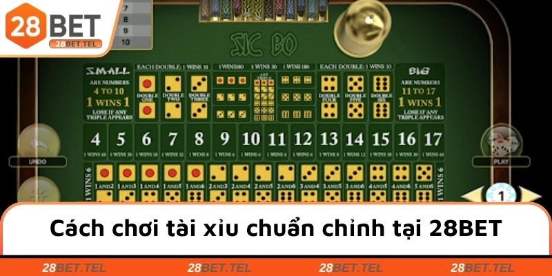Cách chơi tài xỉu chuẩn chỉnh khi tham gia ở 28BET